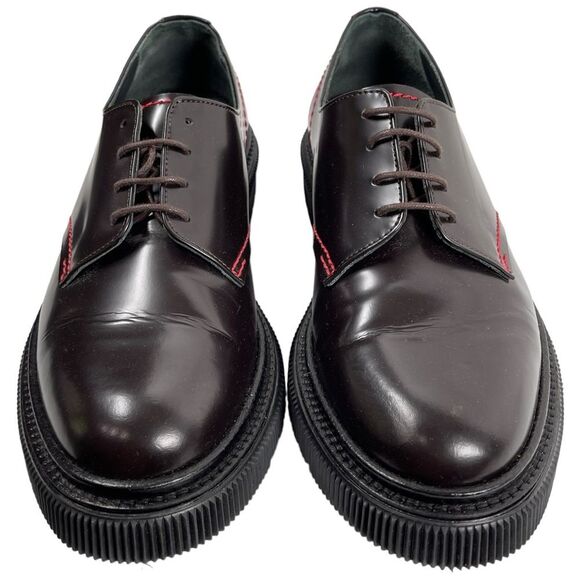 Adieu Paris Type 103 Black Leather Stitched Creeper Derby Shoes Men’s Size 10 - Picture 2 of 8